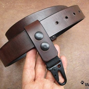 Gürtel Karabinerhaken, Leder Schlüsselanhänger, EDC Zahnrad