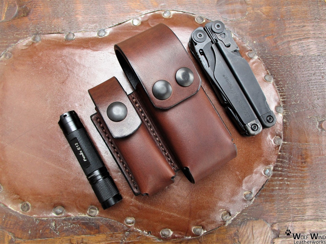 EDC Tool Pouch for Leatherman Multitool and Fenix Flashlight Etsy