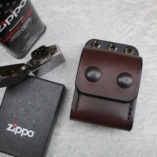 Zippo Beutel, Täschchen aus Leder, Leder Feuerzeug Etui, Zippo Ledertasche, Zippo Ledertasche, Feuerzeugbeutel, Pfeifenbeutel, Tabakbeutel