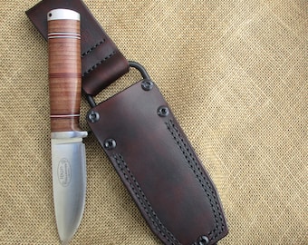 Woodsman Leather Sheath, Leather Knife Sheath, Bushcraft Sheath