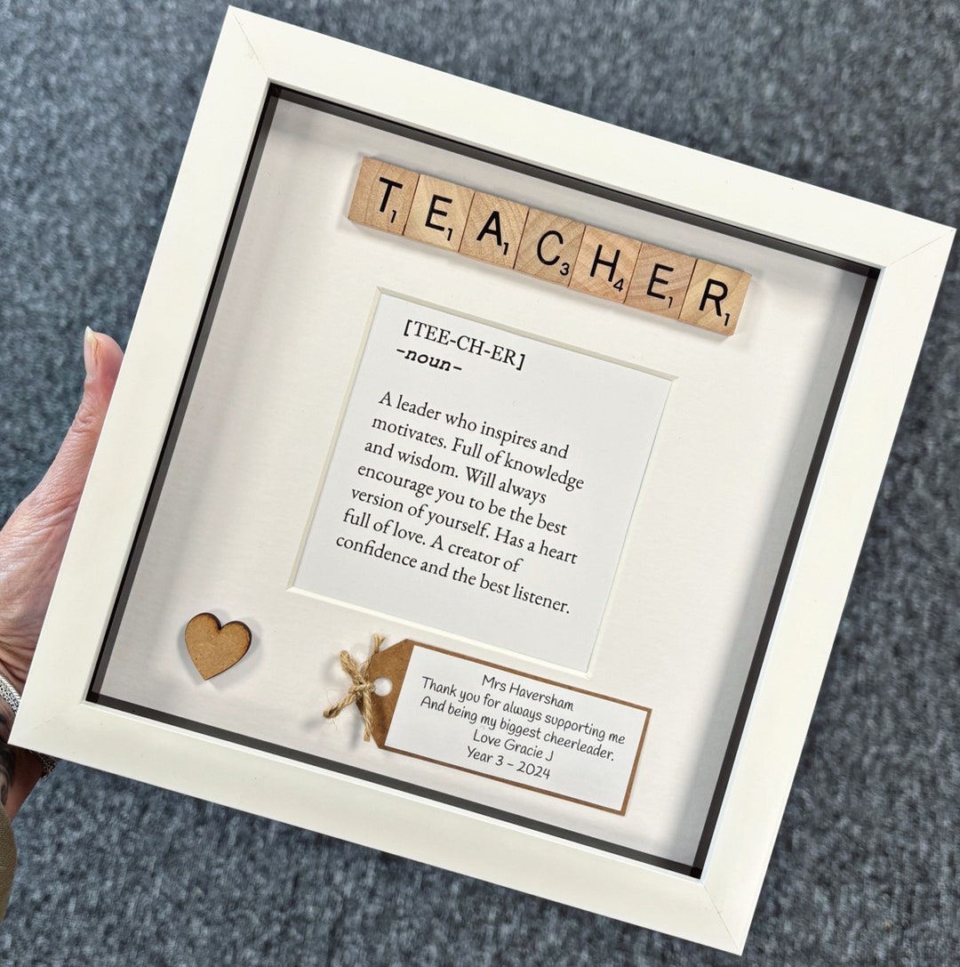Personalised Teacher Thank You Gift. - Etsy UK