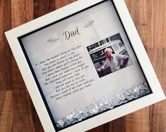 Personalised remembrance frame. In memory frame. Sympathy gift. Personalised memory gift.