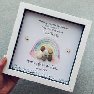 Personalised New parents frame. New family frame. New baby gift.