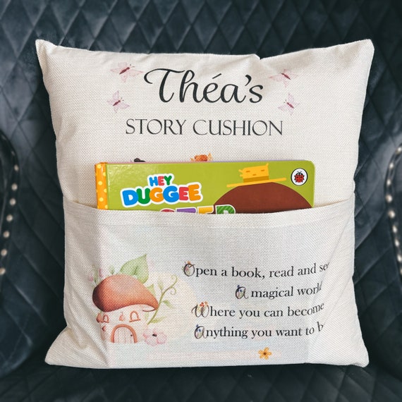 Personalised pocket cushion sale