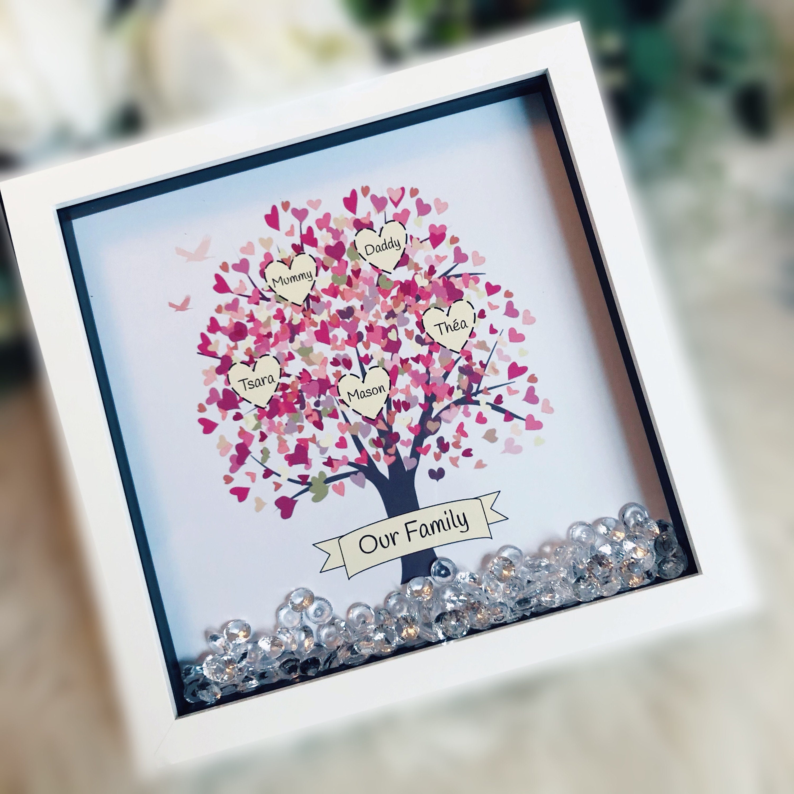 Family Tree Personalised Frame. Custom Family Tree - Etsy UK