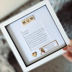 Personalised Mum Frame. Mother meaning frame. Mother’s Day Gift.