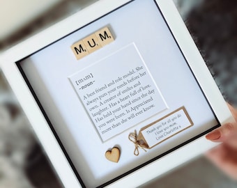 Personalised Mum Frame. Mother meaning frame. Mother’s Day Gift.