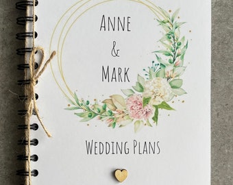 Personalised Wedding Planner, wedding idea notebook.