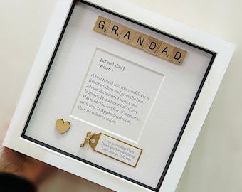 Personalised Grandad frame. Grandad meaning. Grandpa gift. Fathers day gift.