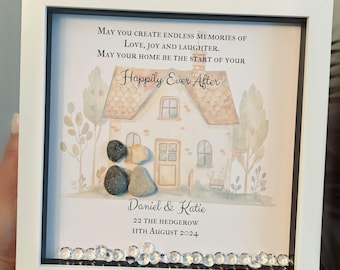 Personalised New Home First home gift. New home frame. First home frame.