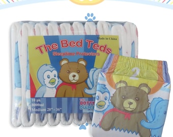 M - XL 5 Pack Cloth Bed Teds 8000ml, Adult Diaper NAPPY