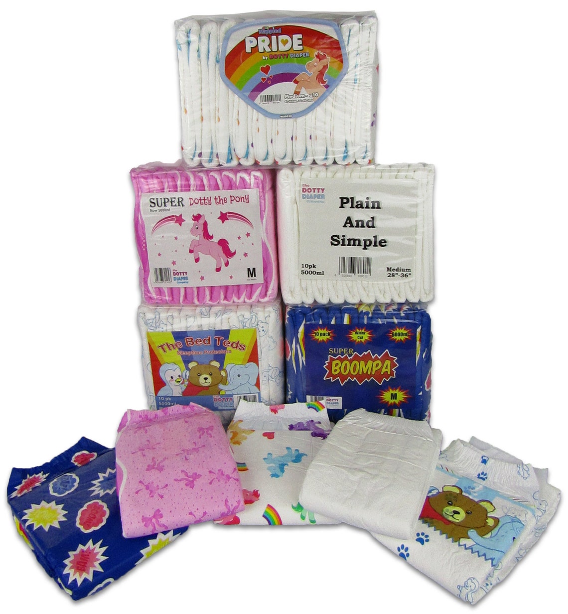 Dotty Diaper Sample Packs Adult diaper NAPPY Incontinence 2 Etsy