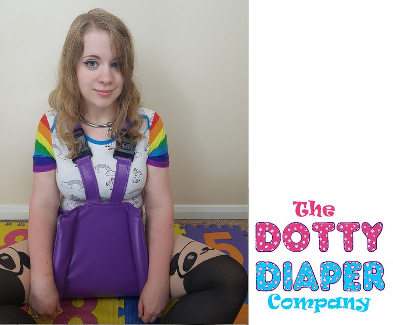 ABDL PVC Spreader Pants - Purple ABDL PVC Spreader Pants - Purple