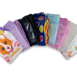 M - XL Sample Pack 8 Diapers Adult diaper NAPPY Incontinence ABDL Sample