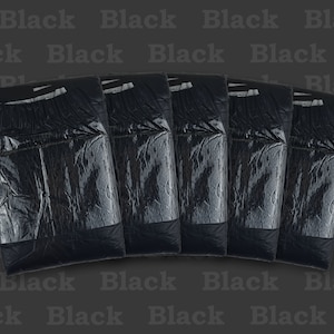 M - XL 5 Pack Plain and simple Black 6000ml, Adult diaper NAPPY Incontinence, ABDL Sample