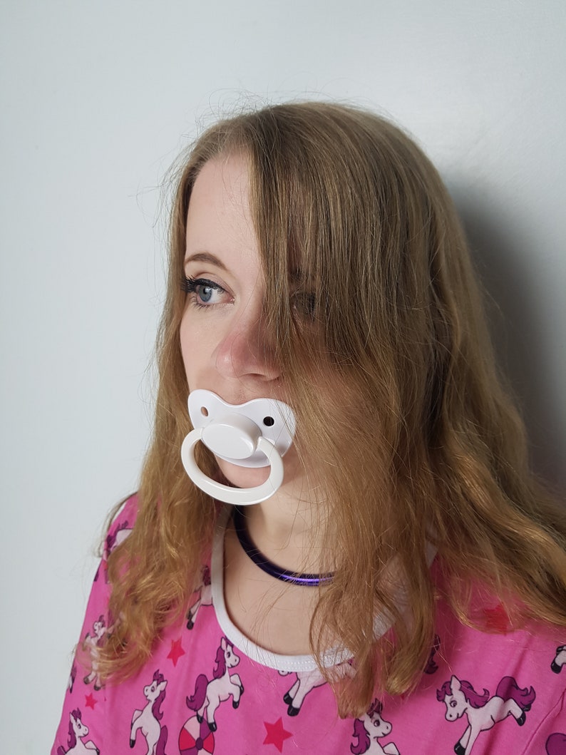 White Adult Pacifier dummy/soother Etsy Australia