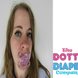 Adult Pacifier Soother Dummy from the dotty diaper company Gummy Pink (crafting part)