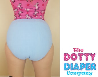 Blue cloth Diapers 4000ml, Adult NAPPY Incontinence, reusable, 3 sizes, ABDL