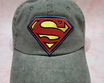 DC Comics Superman Logo Shield Symbol 6 Panel Mid-Profile Cotton Hat Baseball Ball Cap for Men Women Made in Korea DC Comics Superman Logo Shield Symbol 6 Panel Mid-Profile Cotton Hat Baseball Ball Cap for Men Women Made in Korea