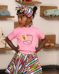Pink cotton baby tee/onesies for boys/girls, Ethiopian baby gift, Habesha baby gift, baby shower gift, Amharic embroidery, baby bodysuits. product logo