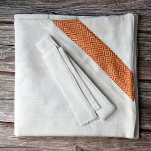 Katoenen babydekens met capuchon van Wolfaby + Tilet, Ethiopisch babycadeau, uniseks habesha-babycadeau, habesha newborn deken, biologisch babycadeau.