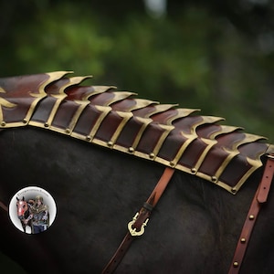 Ebros Gift Selle de cheval rustique en simili cuir avec clous argentés