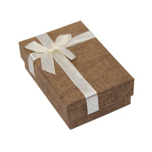 12pcs Brown Cardboard Jewellery Gift Boxes - Necklace, Earring, Ring Packaging - 8.5x5.5x3cm Jewellery Display & Storage