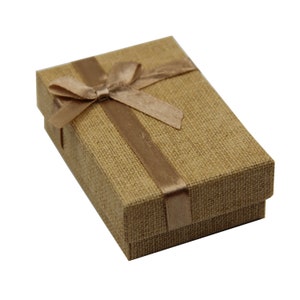 12pcs Beige Cardboard Jewellery Gift Boxes - Necklace, Earring, Ring Packaging - 8.5x5.5x3cm Jewellery Display & Storage