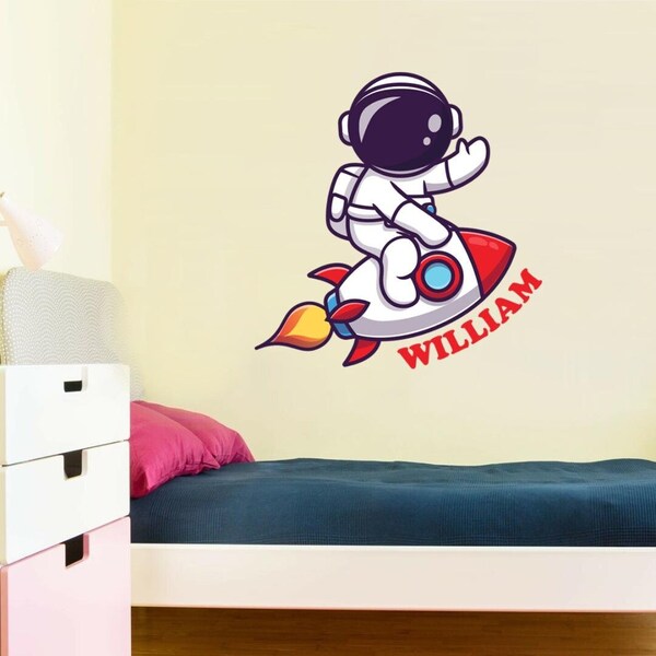 Rocket Wall Decal Etsy UK