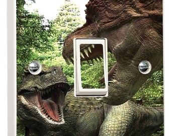 T Rex Dinosaur Light Switch Sticker Cover Vinyl Skin Wall Decal Decor