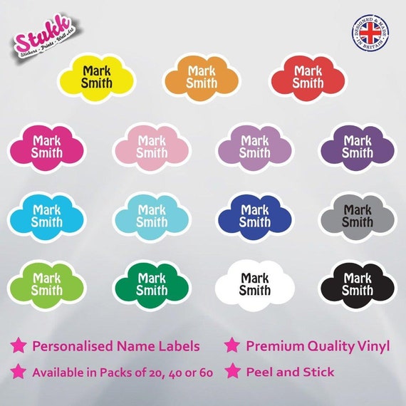 Stick on sale personalised labels