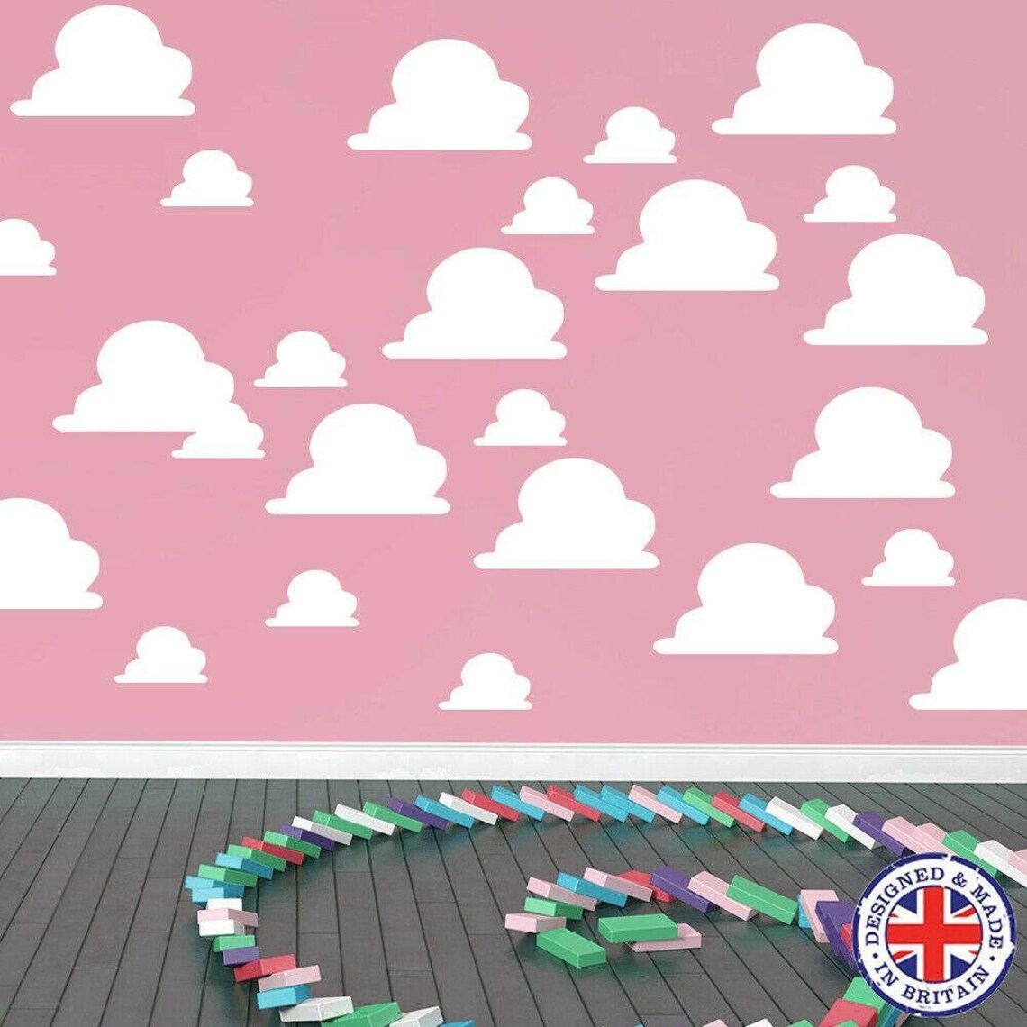 20 / 40 Clouds Toy Story Inspired Themed Bedroom Wall Vinyl Etsy