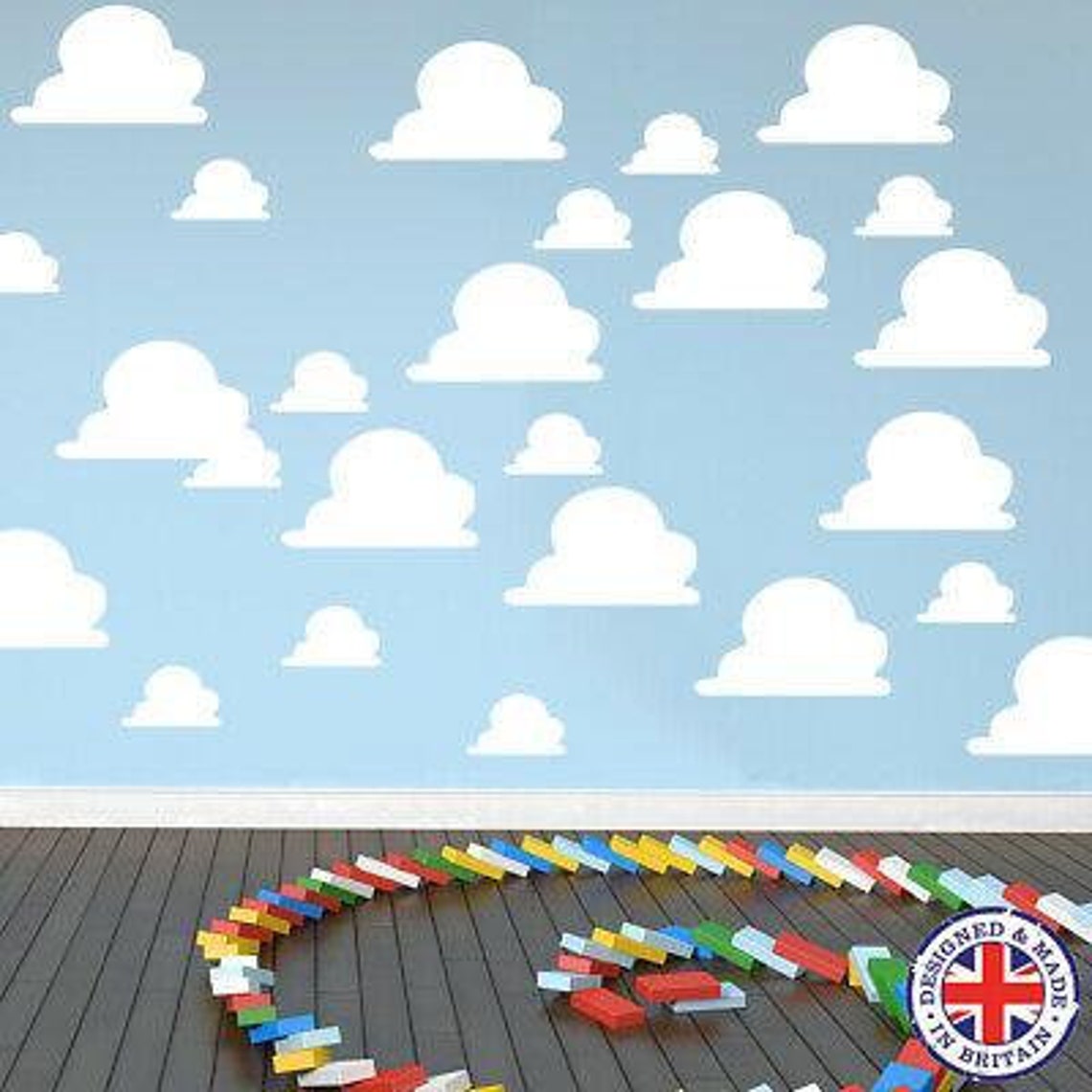 20 / 40 Clouds Toy Story Inspired Themed Bedroom Wall Vinyl Etsy UK