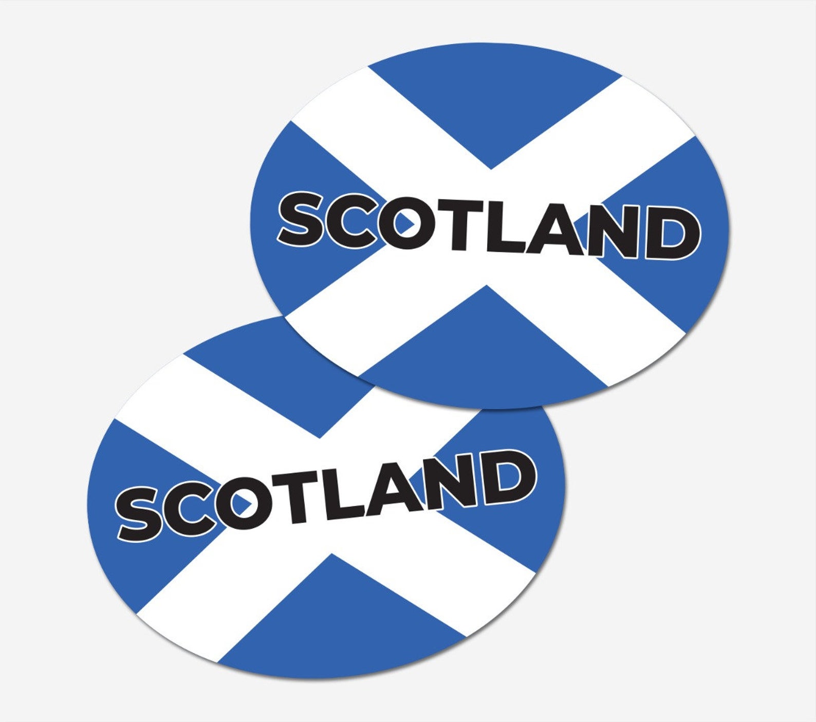2 X Scotland Car Stickers Scotland Flag Oval Selfadhesive Etsy UK