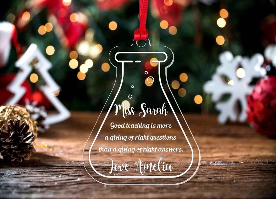 Personalised Christmas Bauble Chemistry Teacher Science Lover Xmas Gift