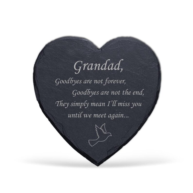 Personalised Name Engraved Slate Memorial Plaque Grave Mum Dad Etsy