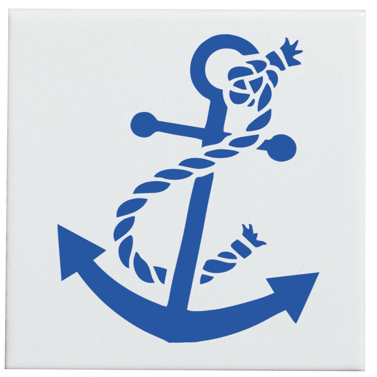 Rope Anchors Nautical Vinyl Wall Tile Transfers Stickers Kitchen Bathroom Home 
