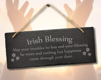 Irish Blessing Wall Art, Ireland Gift, Kitchen Wall Plaque, New Home Gift,  Chef Gift, Wedding Gift, Irish Kitchen Decor, Religious Prayer 