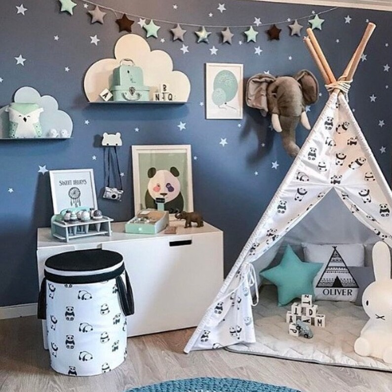 White Star Shape Wall Stickers Stars Vinyl Decal Baby's Etsy