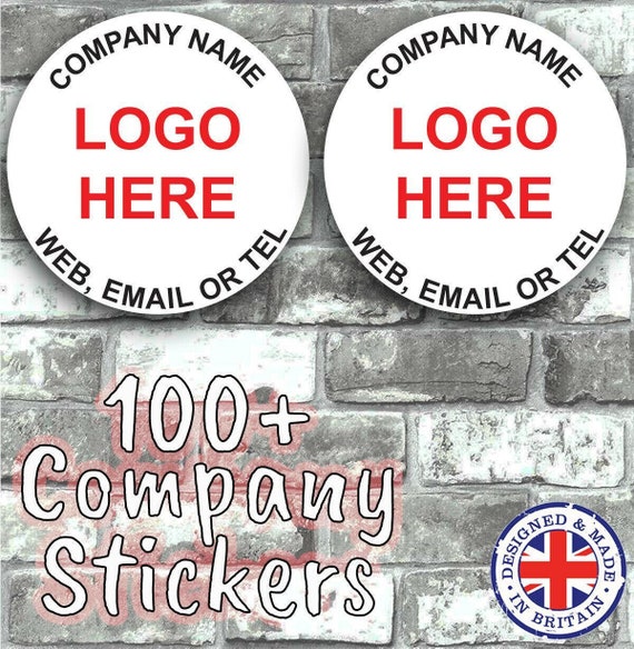 Personalisierte Aufkleber - Dein Business Logo Corporate Design