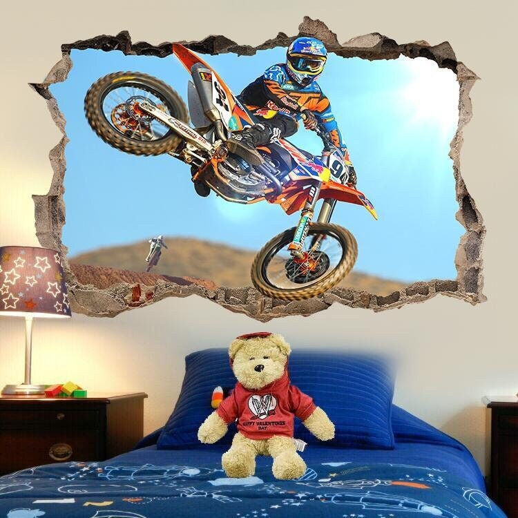 Motocross Stunt Rider Sticker for Sale by anandariki