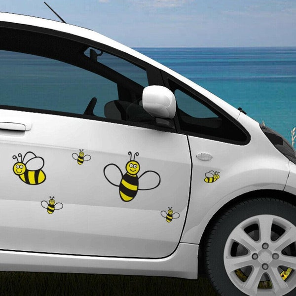 16 Pack Bumble Bee Stickers Decal Tile Car Wall Decor Laptop Home Children