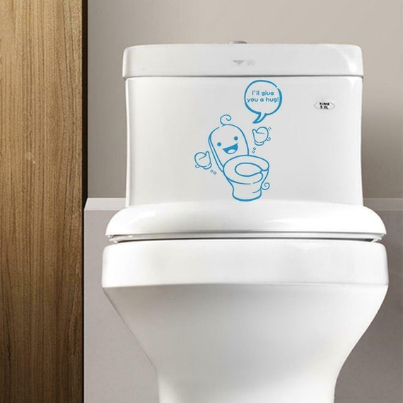 Funny Cartoon Toilet Sticker Novelty Waterproof Vinyl Decal - Etsy Funny Cartoon Toilet Sticker Novelty Waterproof Vinyl Decal - Etsy