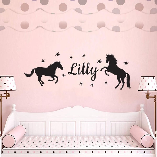 Horse Wall Decals Etsy