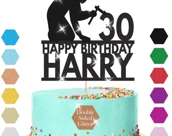 Personalised Welder & Welding Supply Birthday Cake/Cupcake Topper On Rice Paper Personalised Welder & Welding Supply Birthday Cake/Cupcake Topper On Rice Paper