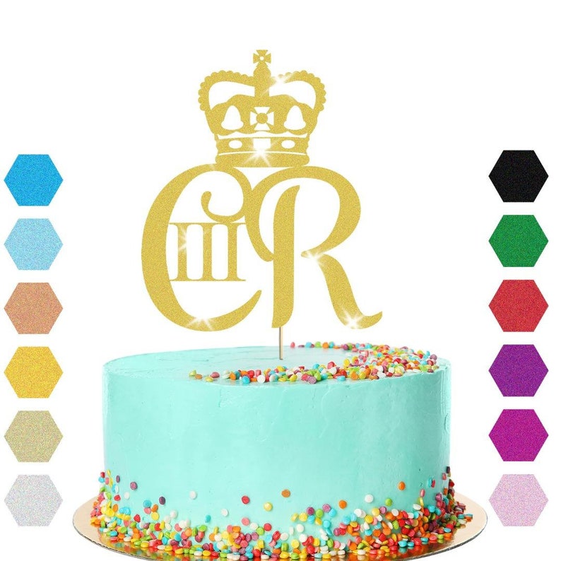 Coronation Cake Toppers Add a touch of Royal glitz to your party