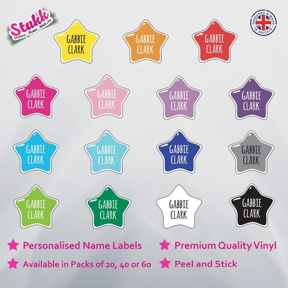 Stick on sale personalised labels