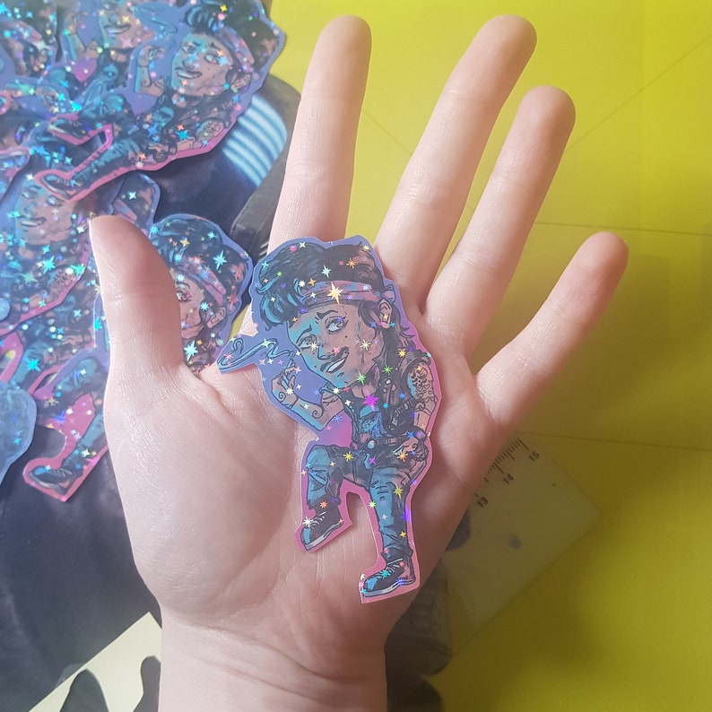 Pegatina inspirada en Kerry Eurodyne Cyberpunk 2077 CBP2077 Young Kerry 2023 imagen 4