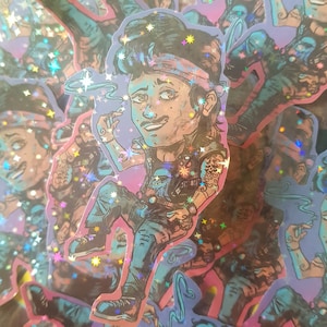 Pegatina inspirada en Kerry Eurodyne Cyberpunk 2077 CBP2077 Young Kerry 2023 imagen 1