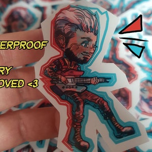 Adesivo ispirato a Kerry Eurodyne Cyberpunk CP20770